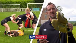 Will Greenwood gets put through gruelling training with England Red Roses! 🏉