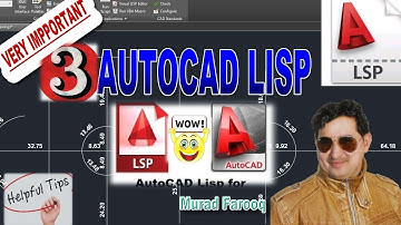 Very Important 3 AutoLisp AutoCAD lisp for Civil 3D and AutoCAD.