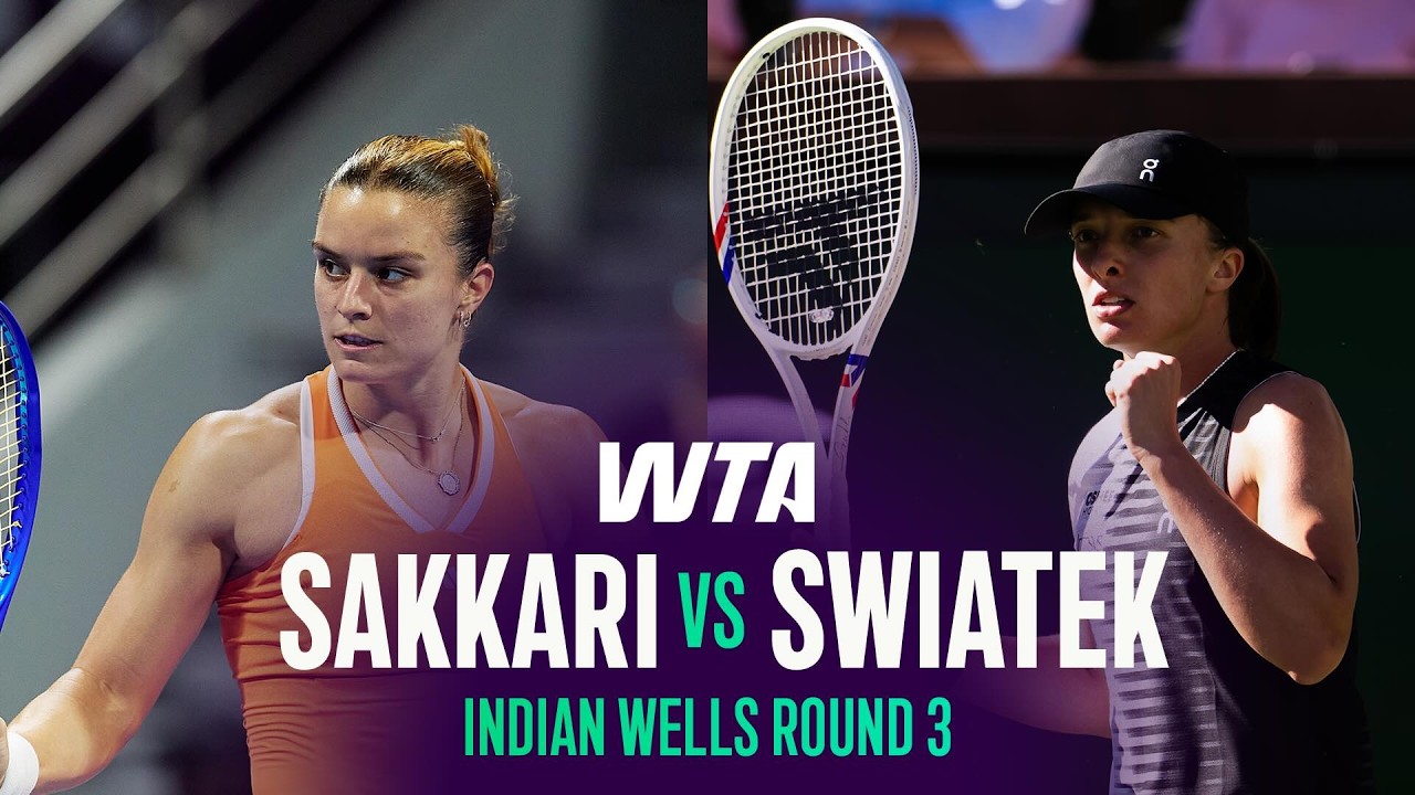 Maria Sakkari vs. Iga Swiatek | 2026 Indian Wells Round 3 | WTA Match Highlights