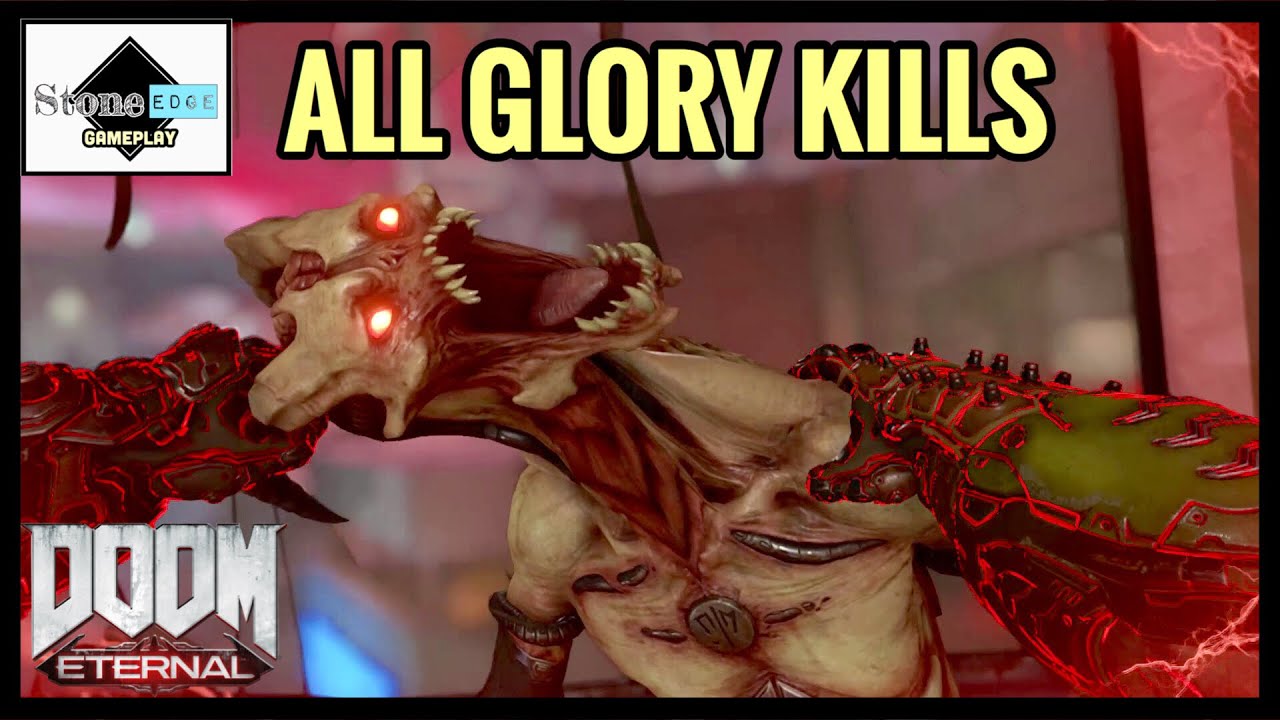 Some glory kills from the game I've animated : r/Doom