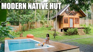 Modern Native Hut 'Bahay Kubo' Tiny House Tour | Areca Palm Hut