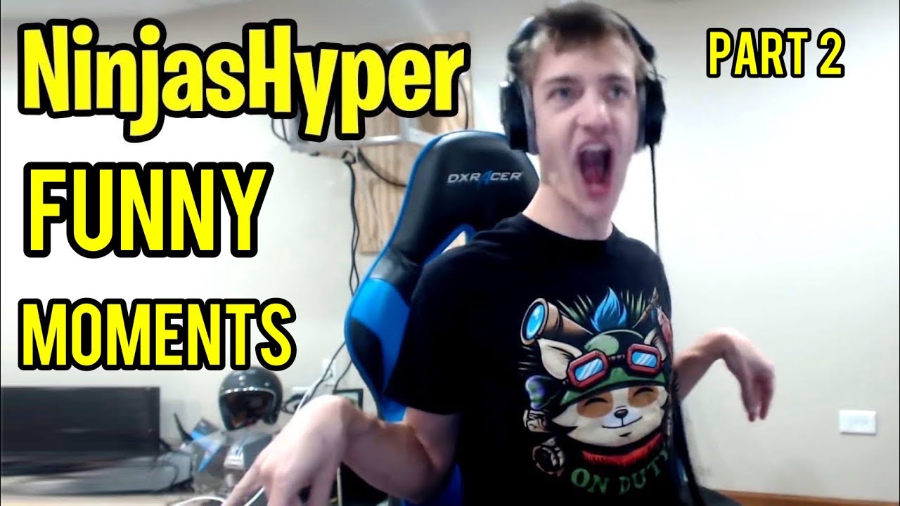 NINJASHYPER FUNNY RAGE MOMENTS! PART 2 #ninja #fortnite - YouTube