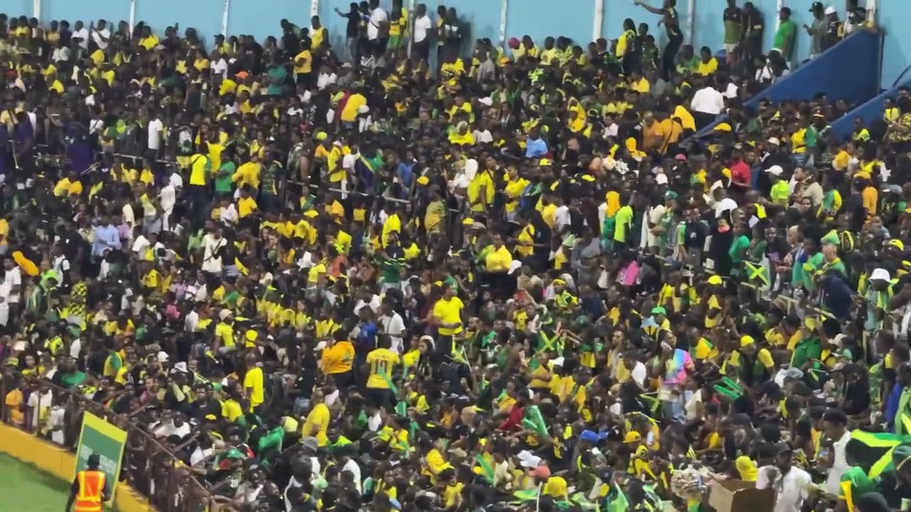 The most crowd ever at the national stadium in Jamaica. Just to be disappointed! 