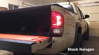 MESO Customs Total Tail Stage 1 VS Toyota Tacoma Stock Halogen Taillights