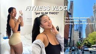 FITNESS VLOG | my glute workout, supplements I take, & cook with me!