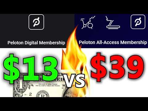 $12.99 Peloton App vs $39 Peloton All Access Membership - Peloton Bike vs Peloton Digital cost