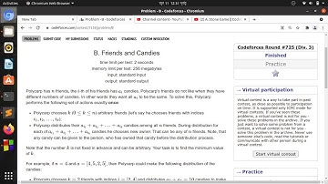 B. Friends and Candies || Codeforces Round #725 (Div. 3) || Bangla#rionmahmud