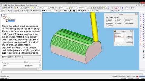 Esprit Getting started milling operations on a simple part 2
