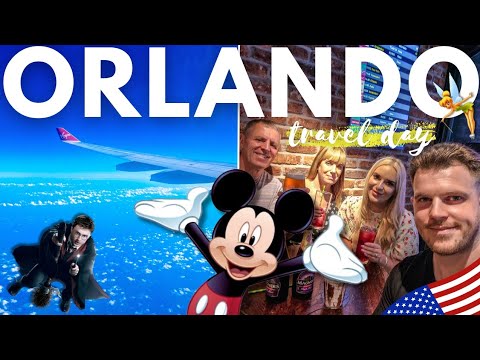 ORLANDO TRAVEL DAY! | Manchester To Orlando, Florida - Flight, Car Hire, Food & More! | Vlog