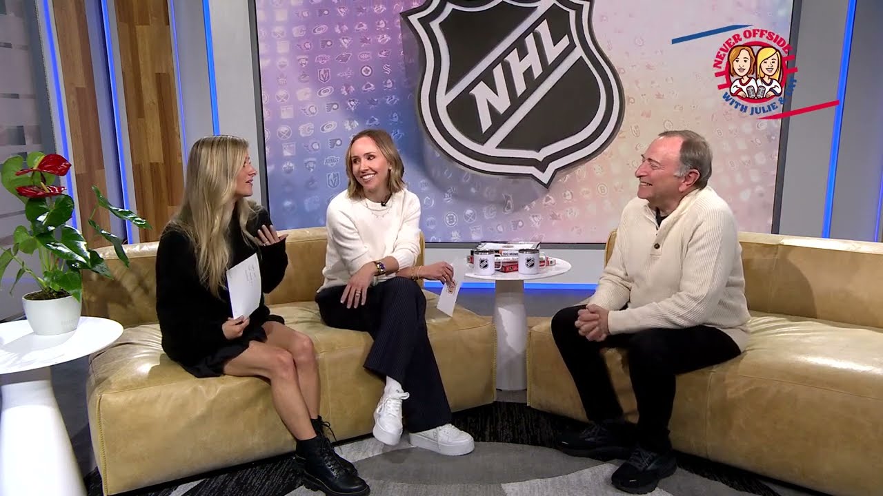NHL Commissioner Gary Bettman chats with Julie & Cat on Never Offside | Episode 1