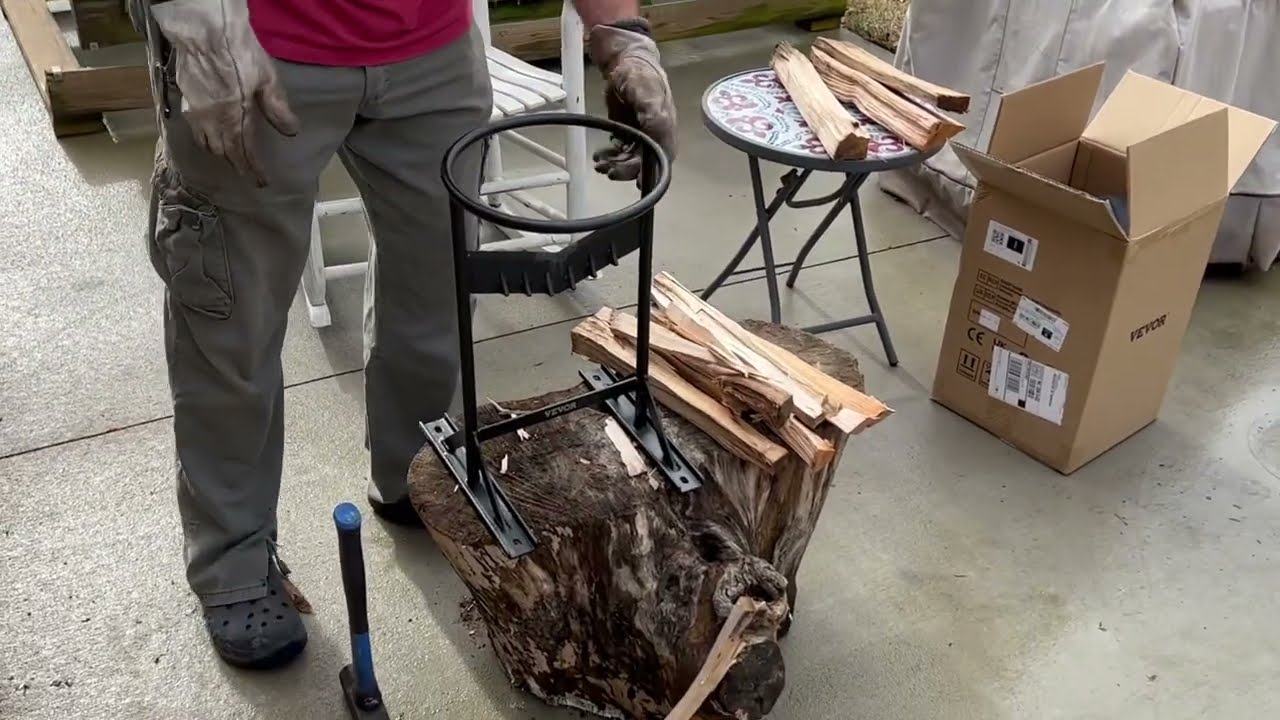 DIY Kindling Cracker / Log Splitter from Rebar 