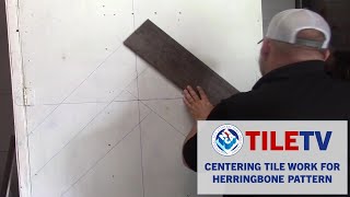 TileTV -Centering Tile Work for Herringbone Pattern