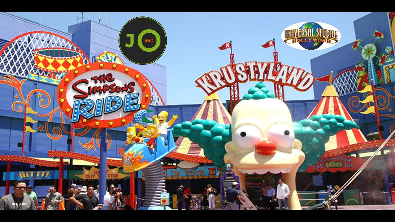 360° Krustyland | The Simpsons Ride Entrance | Universal Studios