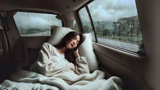 ASMR RAIN : sleeping in the car after a long journey accompanied by rain