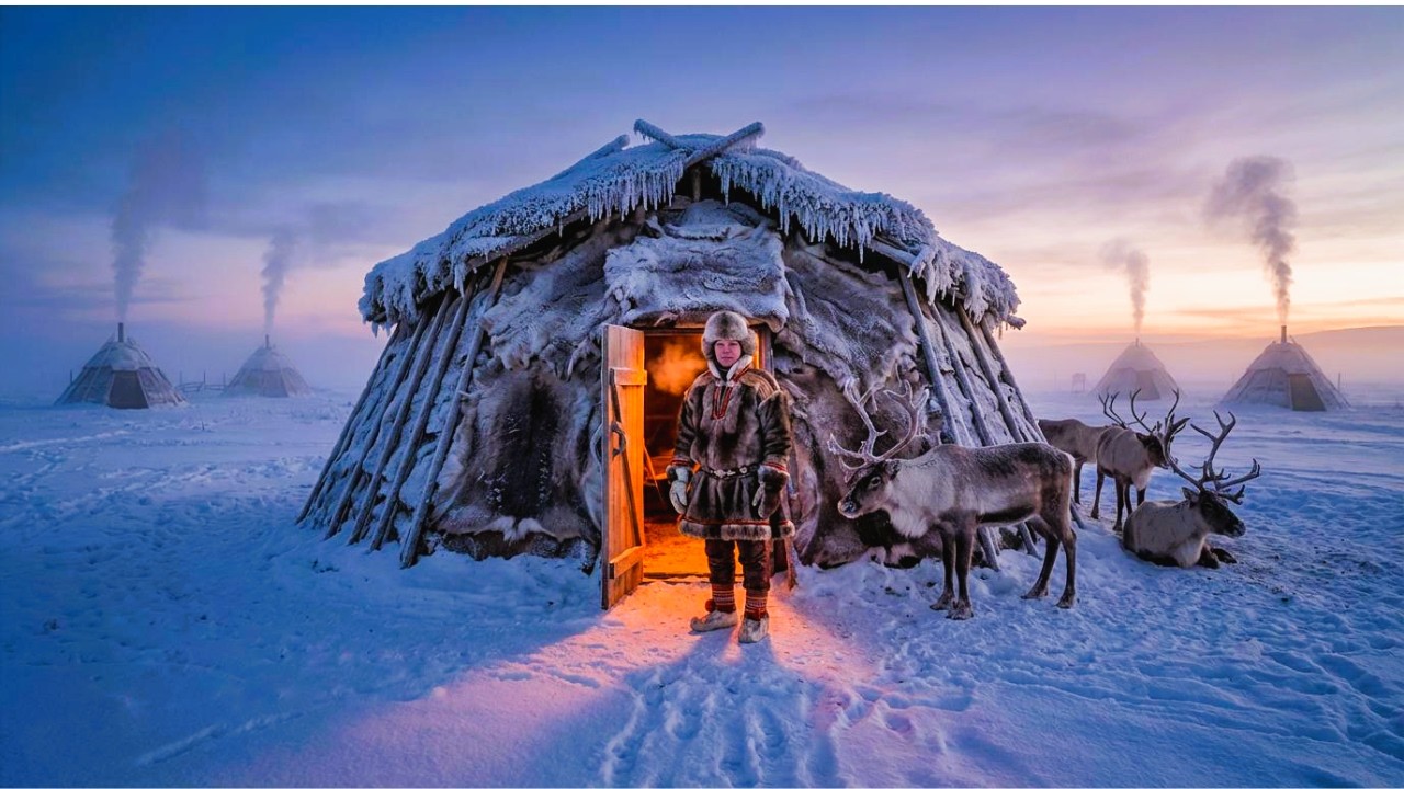How Sami Built Goahti (Turf Houses)&Lived In Them At -44°F (-42°C) | Documentary