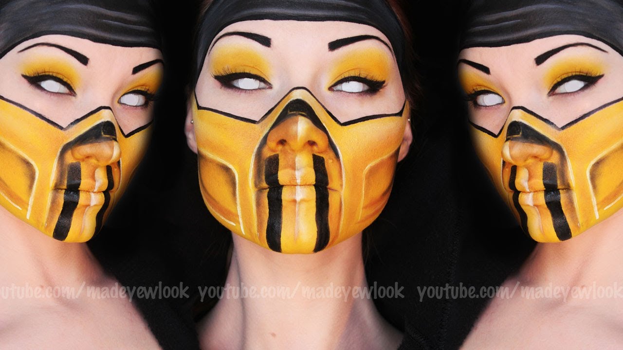 Scorpion Makeup Tutorial Mortal Kombat YouTube