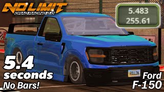 5.4 Seconds No Bar Tune! Ford F150 Tune NEW UPDATE Version 2.14.6 | No Limit Drag Racing 2.0