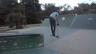 Daniel Queiroz Scooter - Barspin To Box Grind To Tailwhip