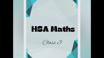 HSA Maths Module 1- Set Theory: Class 3