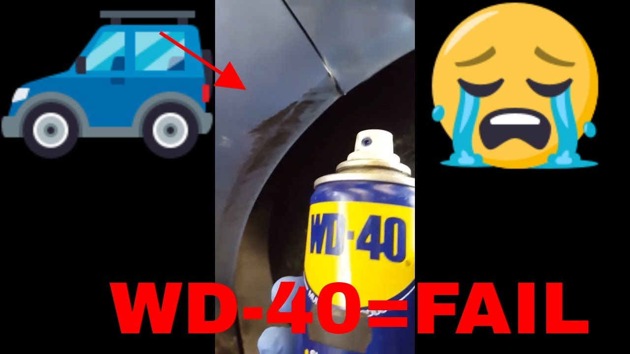 WD40 TESTING ON THE CAR FOR REMOVE THE PAINT DIRT = FAIL