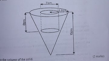 KCSE 2012 MATHS PAPER 1. VOLUME OF SOLIDS