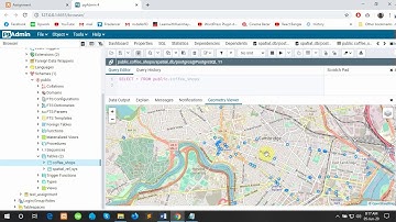 Performing Spatial Database Operations using PostgreSQL+PostGIS
