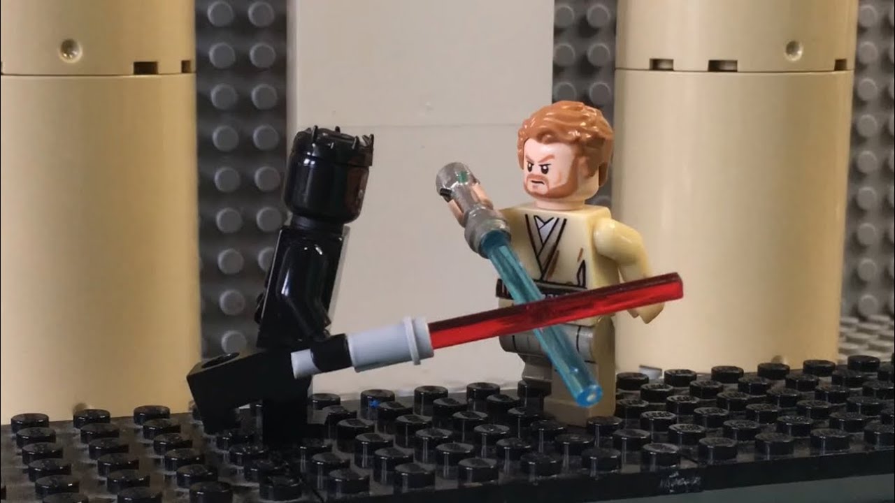 Lego Star Wars Obi Wan Vs Darth Maul OBI WAN VS DARTH MAUL : Lego Stop Motion - YouTube