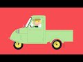 三輪自動車の絵を描きます【ダイハツ・ミゼット | イクマンのはたらくのりもの】