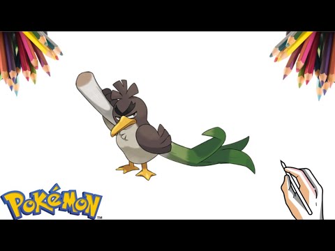 COMO COLORIR O POKÉMON GALARIAN FARFETCH'D  HOW TO COLOR POKEMON GALARIAN  FARFETCH'D 