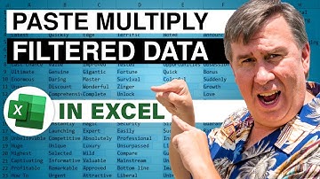 Excel - Applying Paste Special Multiply To Filtered Rows In Excel - Episode 1900