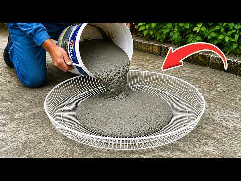Pour cement into fan guard and see what happens! You'll be surprised by the results 😱