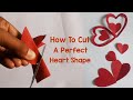 Paper Heart Shape Paper Heart Craft Paper Heart Cutting How To Make Heart Wth Paper Easy