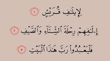 106 سورة قريش