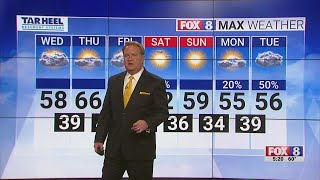 Cloudy Wednesday; high of 58