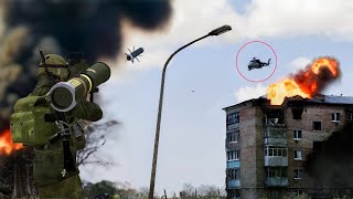 STINGER bullied Russian Mi24 helicopter in Kharkiv  | "Flying Tank" was downed in Kharkiv, Ukraine