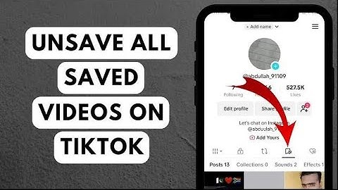 How to Delete All Your Saved Videos on TikTok (2023) | Unsave all Saved Videos on TikTok