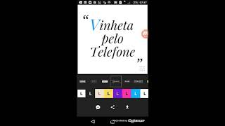 Vinheta pelo telefone