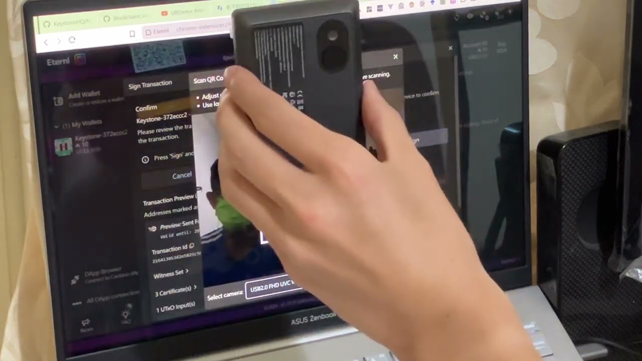 用Keystone 3 Pro 硬體錢包連結Eternl 軟體錢包進行Cardano 鏈上交易| by Allenyllee | Medium