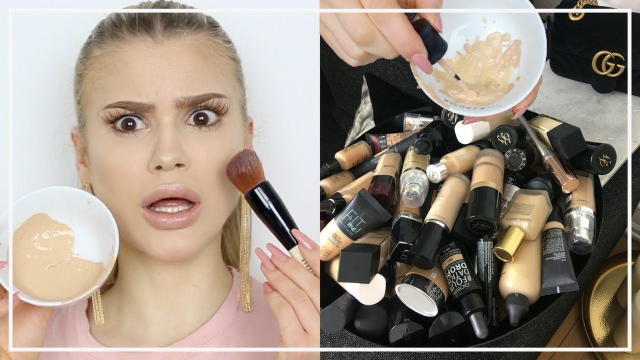 MIXER ALLE MINE FOUNDATIONS!? | CHOKERENDE RESULTAT!