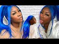 WATERCOLOR #613 wig BLUE/Indigo 💙 | Ashimary Hair 💕