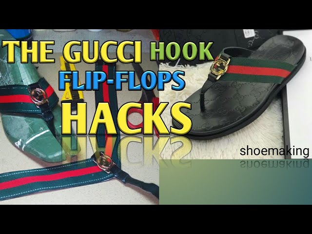 DIY GUCCI SANDALS FLIP FLOPS 