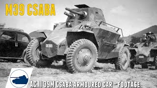 Rare WW2 39M/40M Csaba - Csaba páncélautó - Footage.