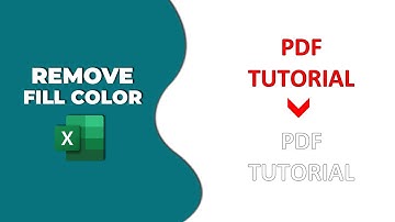 How to remove fill color from text in Excel