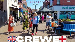 Walk in CREWE Town Centre | Makers Market May 2023