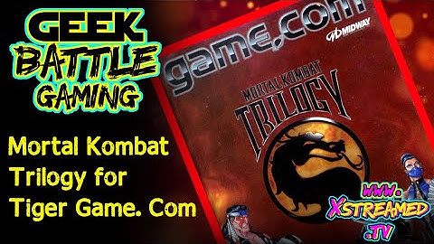 Mortal Kombat Trilogy for the Tiger Game.com Worst Fighting Game Ever? Tiger Electronics LCD