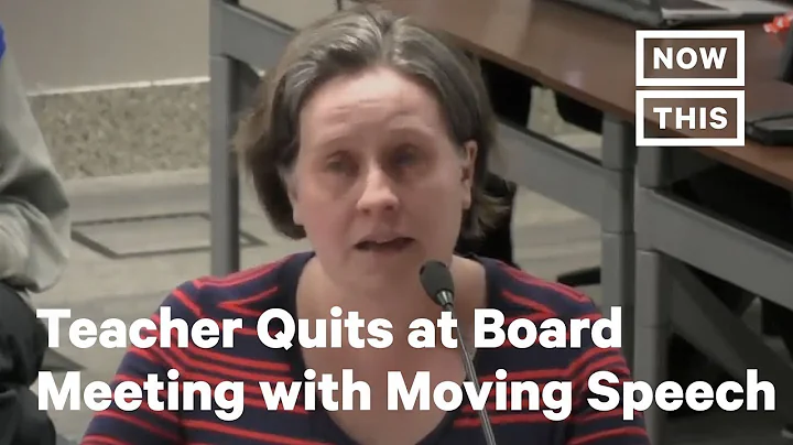 Teacher Resigns During Kansas School Board Meeting With Powerful Speech | NowThis - DayDayNews