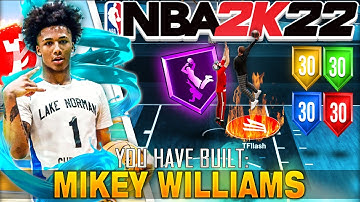 MIKEY WILLIAMS "SLASHING PLAYSHARP" BUILD is OVERPOWERED in NBA 2K22! BEST SLASHER + GUARD BUILD🔥