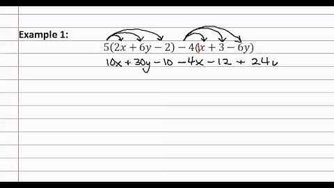 1.4e Distribute and Combine Like Terms