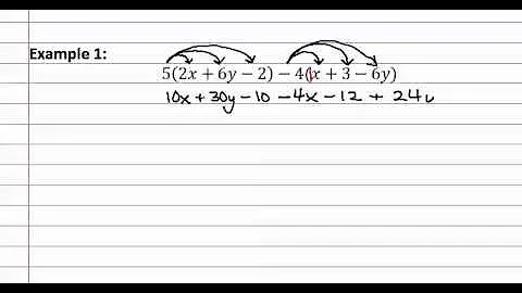 1.4e Distribute and Combine Like Terms