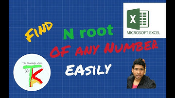 How To Find nth Root of  A Number in Excel